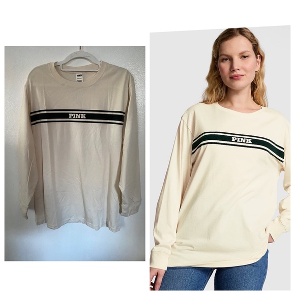 CAMPUS COTTON LONG-SLEEVE TEE - Picture 1 of 6